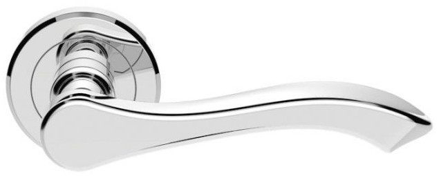 Style Lever Door Handle on Round Rose
